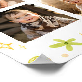 Lucky One Boy Verjaardag Foto Mijlpaal teken Poster (Hoek)