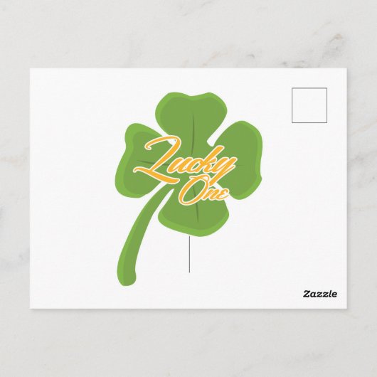 Lucky One Briefkaart (Achterkant)