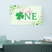 Lucky One Eerste 1e Verjaardagsfeestje Spandoek (Beurs)