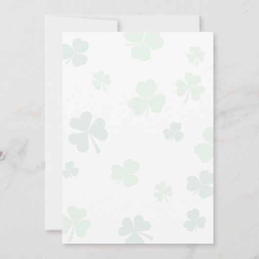 Lucky One - Eerste Uitnodiging Verjaardag (Achterkant)