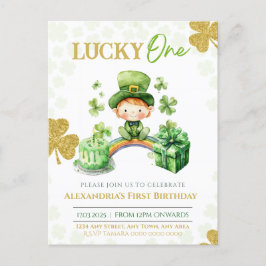 Lucky One Eerste Verjaardag St Patricks Briefkaart