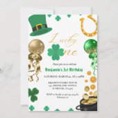 Lucky One Eerste Verjaardag St Patrick's Day Jonge Kaart (Voorkant)