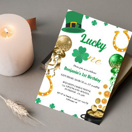 Lucky One Eerste Verjaardag St Patrick's Day Jonge Kaart