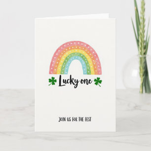 Lucky One Fest Uitnodigingskaart Kaart