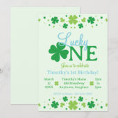 Lucky One First 1e Verjaardagsfeestje Kaart (Voorkant / Achterkant)