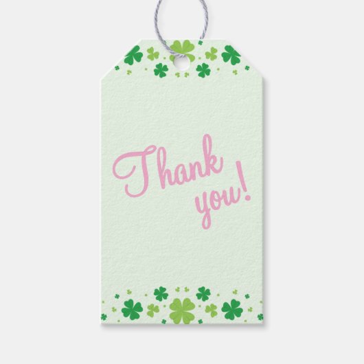 Lucky One First 1st Birthday Party Cadeaulabel (Voorkant)