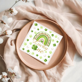 Lucky One First Birthday Napkins Servet