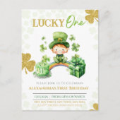 Lucky One First Birthday St Patrick's Briefkaart (Voorkant)