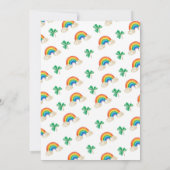 Lucky One Groene Vier Blad Klaver Verjaardag Kaart (Achterkant)