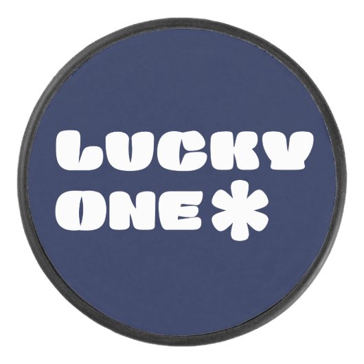 Lucky One Hockey Puck (Voorkant)