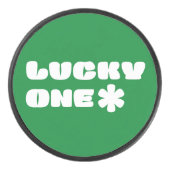 Lucky One Hockey Puck (Voorkant)
