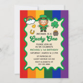 Lucky One Kabouter 1e verjaardag St. Patrick's Kaart (Voorkant)