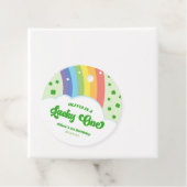 Lucky One Lucky Charm Rainbow 1e verjaardagsfeestj Bedankjes Labels (In situ)