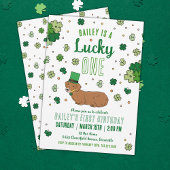Lucky One March Eerste Verjaardag Kaart