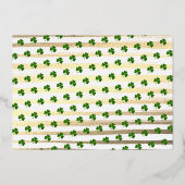 Lucky One Photo 1st Birthday Real Folie Uitnodiging (Achterkant)