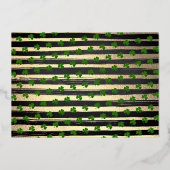 Lucky One Photo 1st Birthday Real Folie Uitnodiging (Achterkant)