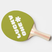 Lucky One Ping Pong Paddle - Groen Tafeltennisbatje (Zijkant)
