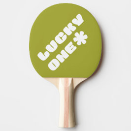 Lucky One Ping Pong Paddle - Groen Tafeltennisbatje