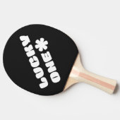 Lucky One Ping Pong Paddle - Zwart Tafeltennisbatje (Zijkant)
