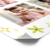 Lucky One Regenboog Verjaardag Foto Mijlpaal teken Poster (Hoek)