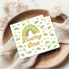 Lucky One Regenboog Verjaardag Shamrock Servetten