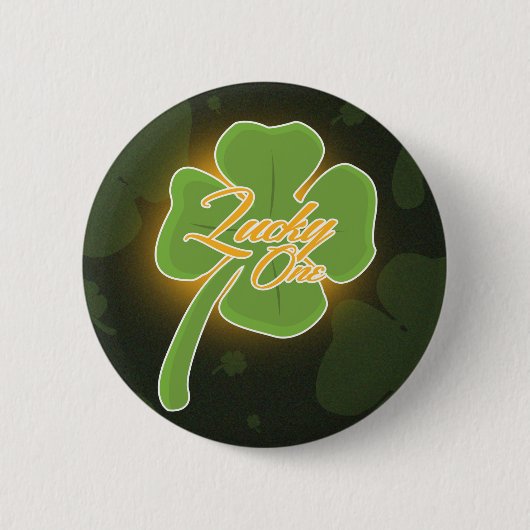 Lucky One Ronde Button 5,7 Cm (Voorkant)