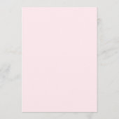 Lucky One Roze Strik 1e Verjaardagsuitnodiging Kaart (Achterkant)