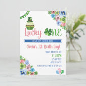 Lucky One Saint Patrick's Day 1e verjaardag Kaart (Staand voorkant)