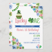 Lucky One Saint Patrick's Day 1e verjaardag Kaart (Voorkant / Achterkant)