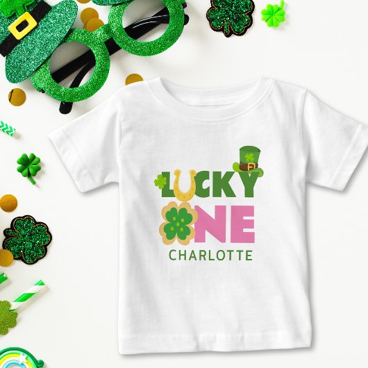 Lucky One Schattige 1e Verjaardags Meisje St. Patr