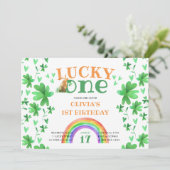 Lucky One Shamrock 1e verjaardag Kaart (Staand voorkant)
