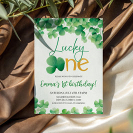 Lucky One Shamrock 1e verjaardag Kaart