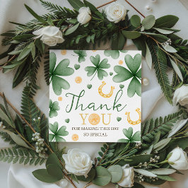 Lucky One Shamrock Birthday Favor Tags Bedankjes Labels