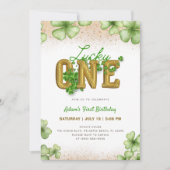 Lucky One Shamrock St. Patrick's Day 1e verjaardag Kaart (Voorkant)