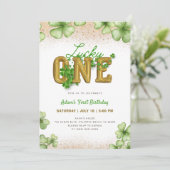 Lucky One Shamrock St. Patrick's Day 1e verjaardag Kaart (Staand voorkant)