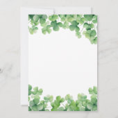 Lucky One Shamrock Verjaardag Bedankt Card Kaart (Achterkant)