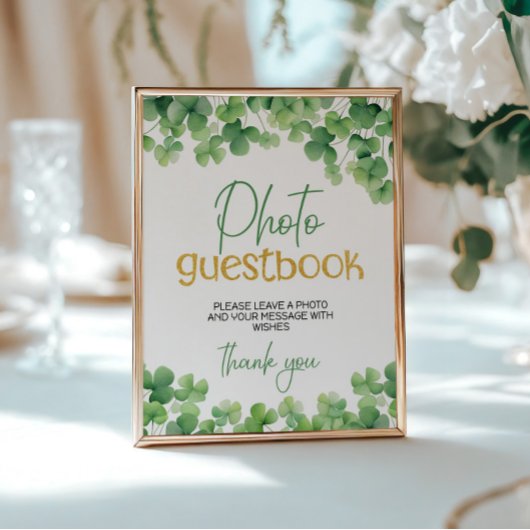 Lucky One Shamrock Verjaardagstafel Teken Poster