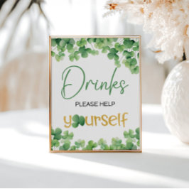 Lucky One Shamrock Verjaardagstafel Teken Poster