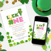 Lucky One Shamrocks 1e verjaardag St. Patrick's Da Kaart