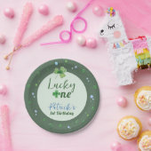 Lucky One St Patrick Boy Birthday Papieren Bordje (Feest)