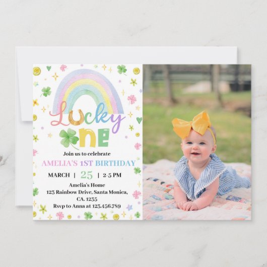 Lucky One St Patrick Day Uitnodiging voor foto's (Voorkant)