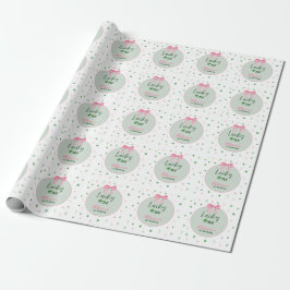Lucky One St Patrick Girl Birthday Cadeaupapier