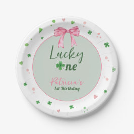 Lucky One St Patrick Girl Birthday Papieren Bordje