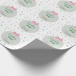 Lucky One St Patrick Meisje Verjaardag Cadeaupapier