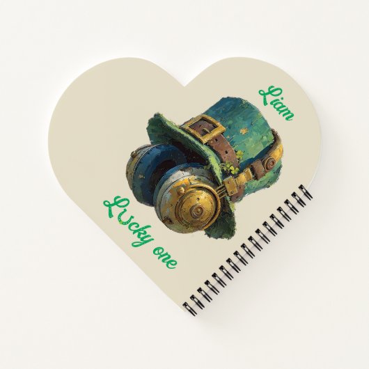 Lucky One St. Patrick’s Day Music Personalized Notitieboek (Achterkant)