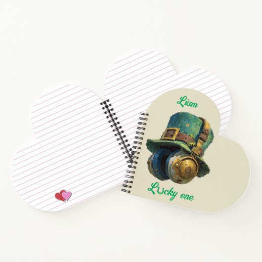 Lucky One St. Patrick’s Day Music Personalized Notitieboek (Binnen)