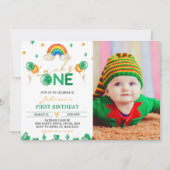 Lucky One St Patrick's Boy 1e Verjaardag uitnodigi Kaart (Voorkant)