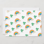 Lucky One St Patrick's Boy 1e Verjaardag uitnodigi Kaart (Achterkant)