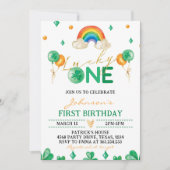 Lucky One St Patrick's Boy 1e Verjaardag uitnodigi Kaart (Voorkant)