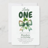 Lucky One St Patricks Dag 1e verjaardag Kaart (Voorkant)